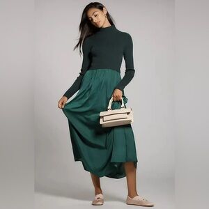 Anthropologie The Twofer Dress, Green, Size S